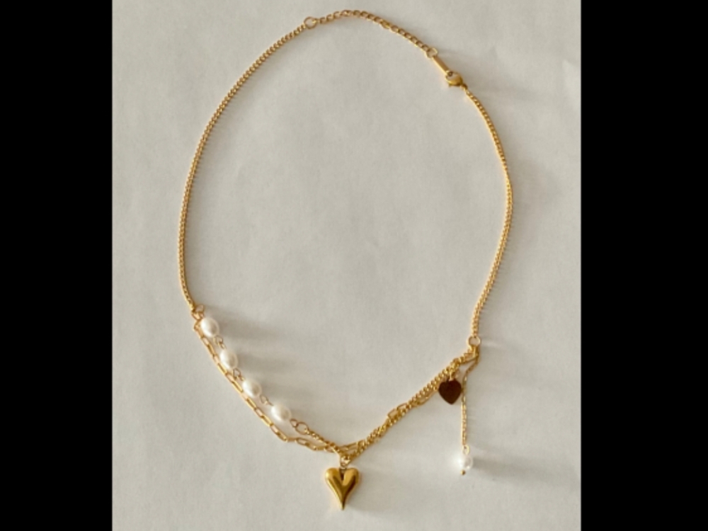 heart layered necklace