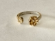 Golden flower ring